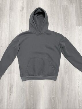 Comfrt Steel Grey Essentials Unisex Zip Kangaroo Pockets Hoodie Sweatshirt Large